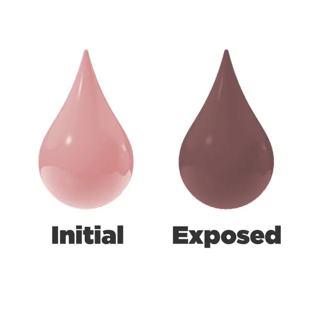 Indicator ink for steam