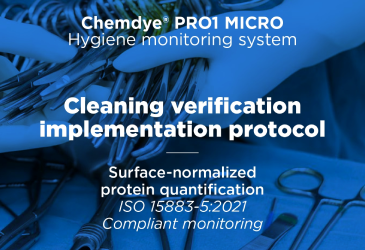 Cleaning verification implementation protocol Surface-normalized protein quantification ISO 15883-5:2021 Compliant monitoring