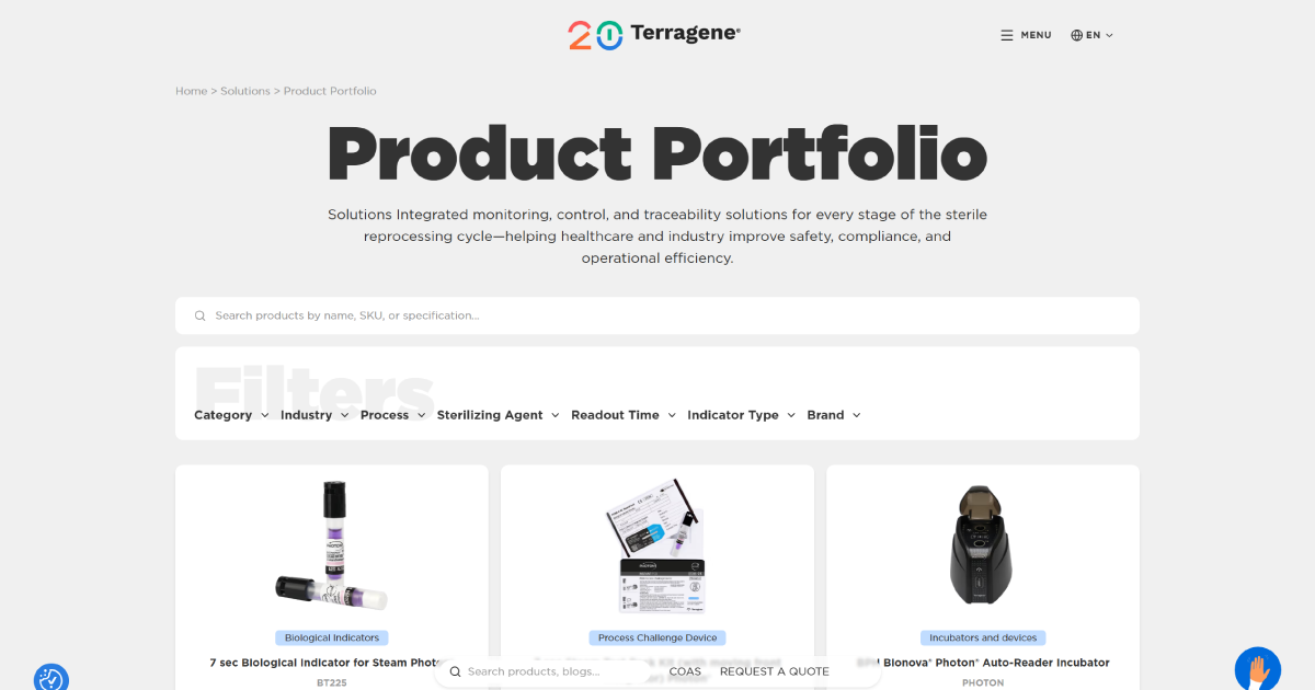 Explore Terragene´s product portfolio