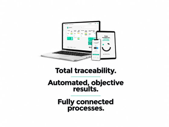 Bionova Q CSSD traceability software shown across desktop, tablet, and mobile