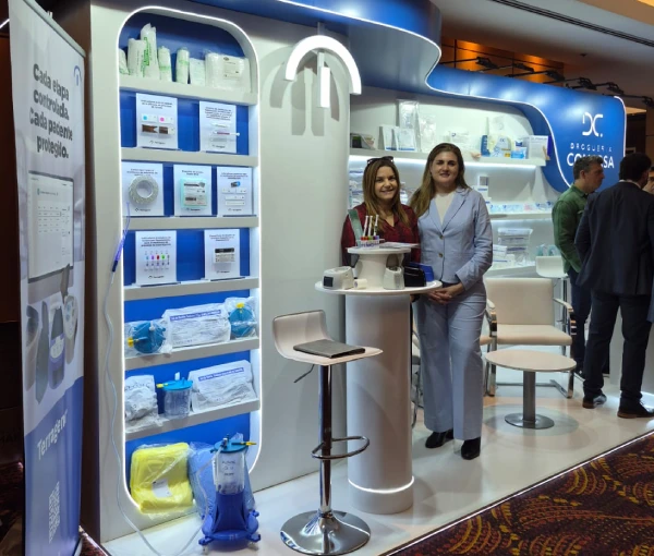 Terragene and Droguería Comarsa stand in Salta, Argentina.
